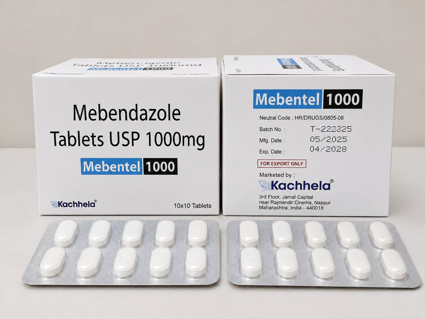 Mebendazole Tablets USP 1000 mg